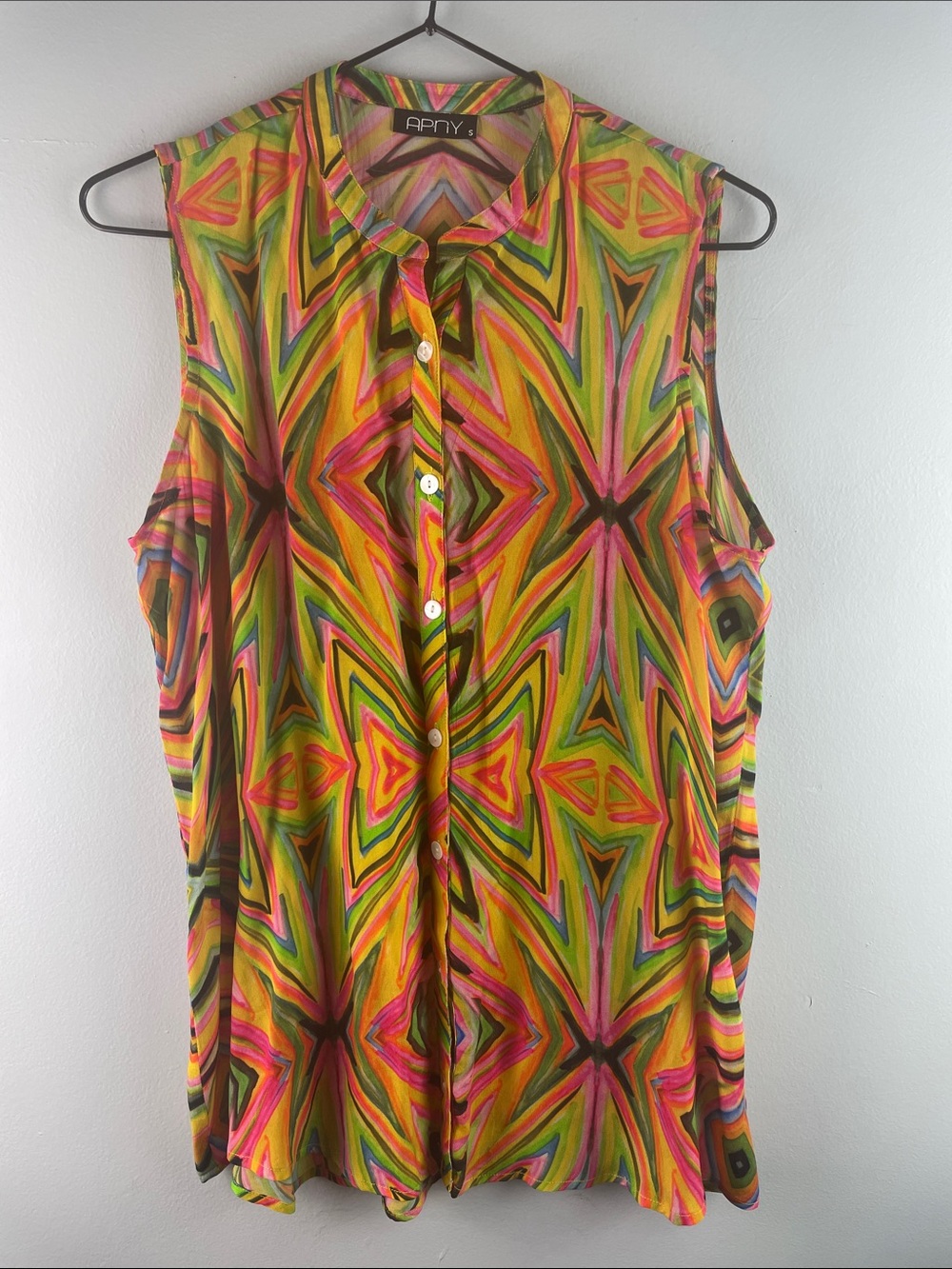 APNY Sleeveless Geometric Print Size S